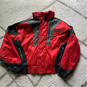 Vintage Spyder jacket Entrant GII red black ski jacket thinsulate XL